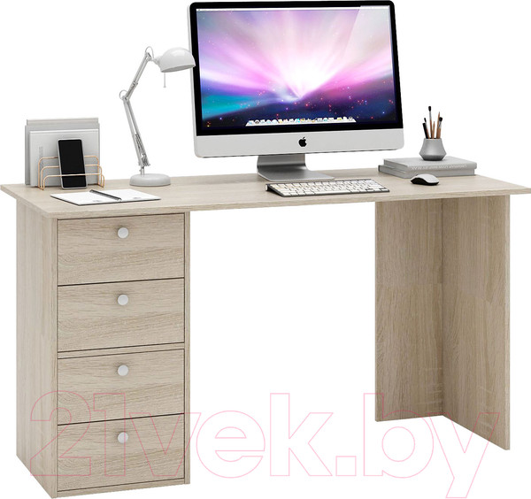 Изображение товара Письменный стол MFMaster Прайм-55 (дуб сонома)