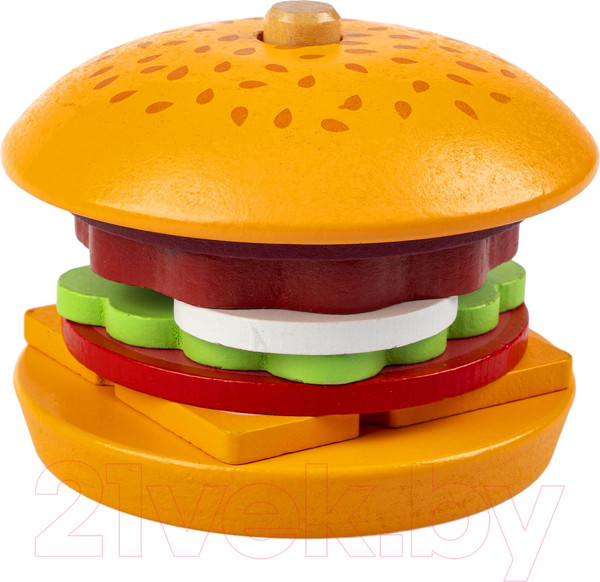 Изображение товара Развивающий игровой набор Bondibon Пирамидка Бургер / ВВ5767