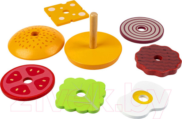 Изображение товара Развивающий игровой набор Bondibon Пирамидка Бургер / ВВ5767