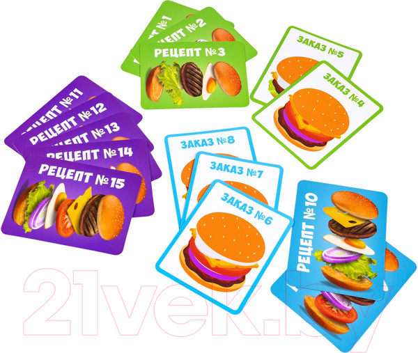 Изображение товара Развивающий игровой набор Bondibon Пирамидка Бургер / ВВ5767