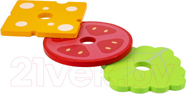 Изображение товара Развивающий игровой набор Bondibon Пирамидка Бургер / ВВ5767