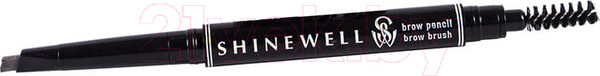 Изображение товара Карандаш для бровей Shinewell С щеточкой для придания формы ВР1-1/1 тон 1/1