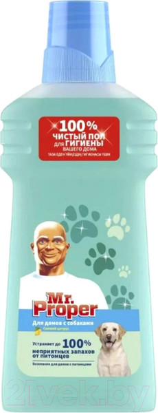 Изображение товара Чистящее средство для пола Mr.Proper Для домов с собаками Свежий цитрус (500мл)