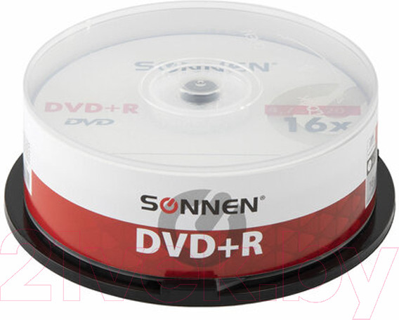 Изображение товара Набор дисков DVD-R Sonnen 4.7GB 16x (25шт)