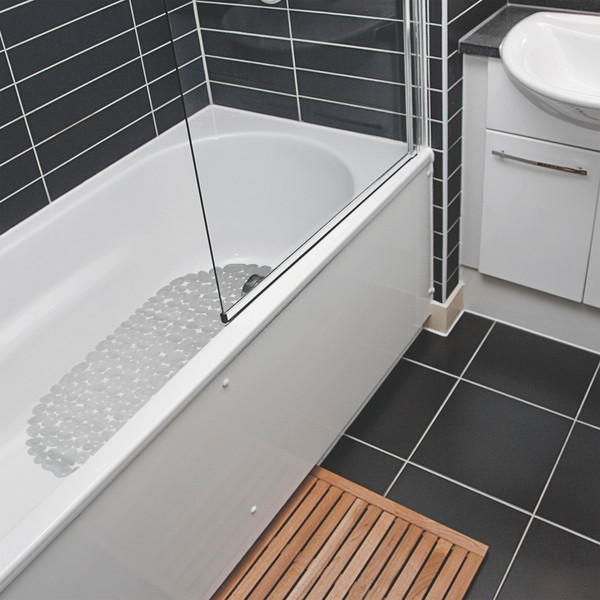 Изображение товара Коврик на присосках Вилина Морская галька 6805 (36x69, прозрачный)