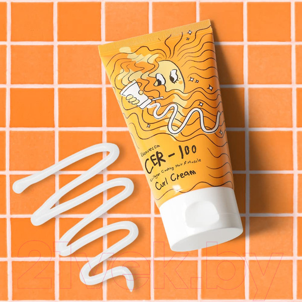 Изображение товара Крем для волос Elizavecca CER-100 Collagen Coating Hair A+ Muscle Curl Cream (120мл)