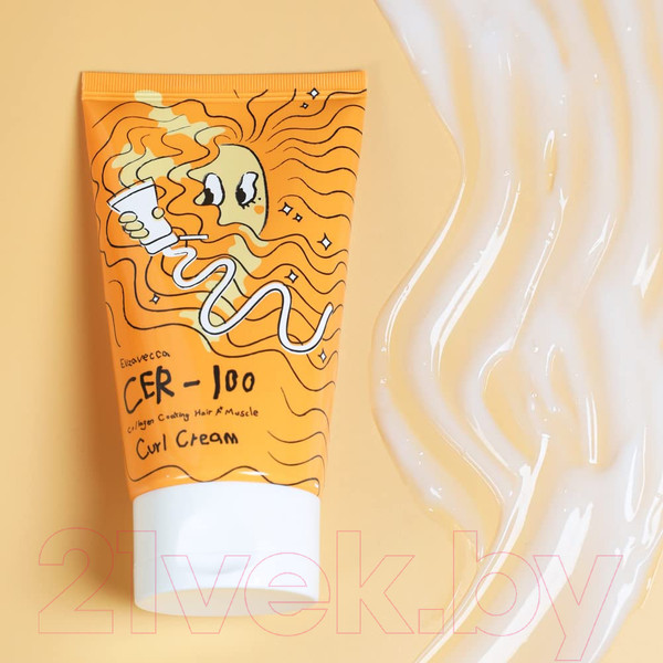 Изображение товара Крем для волос Elizavecca CER-100 Collagen Coating Hair A+ Muscle Curl Cream (120мл)