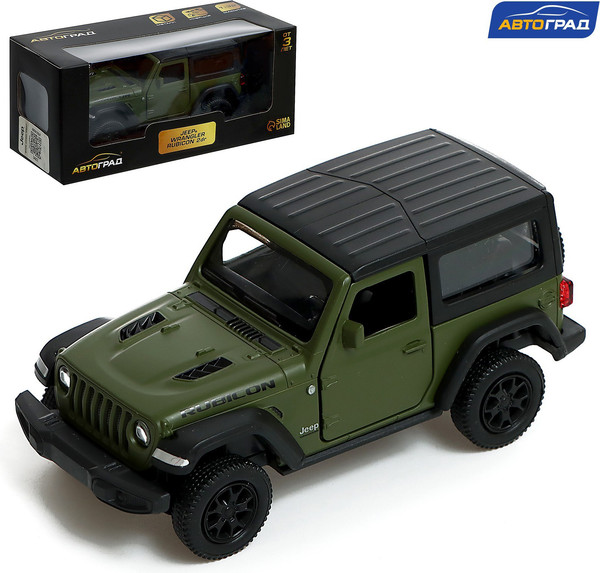 Изображение товара Масштабная модель автомобиля Автоград Jeep Wrangler / 9471866 (матовый зеленый)
