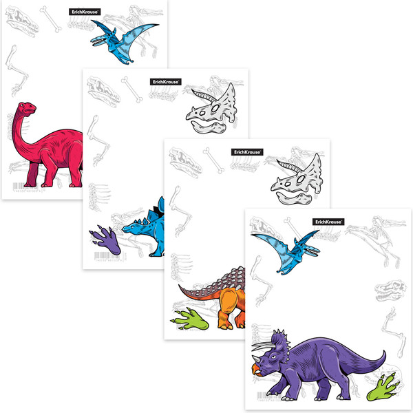 Изображение товара Набор обложек Erich Krause Dino Planet / 55184 (12шт)
