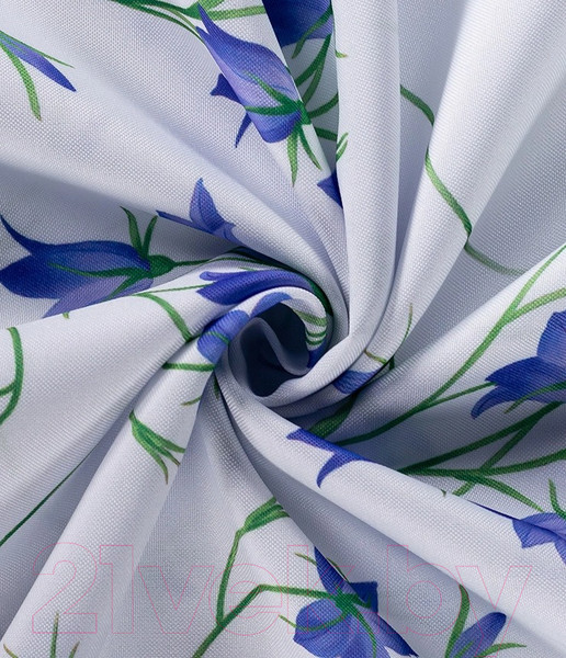 Изображение товара Комплект штор LEGRAND Колокольчик габардин 150x180 / 58121434 (2шт, с подхватами, голубой)