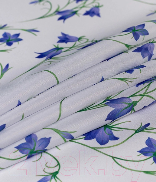 Изображение товара Комплект штор LEGRAND Колокольчик габардин 150x180 / 58121434 (2шт, с подхватами, голубой)