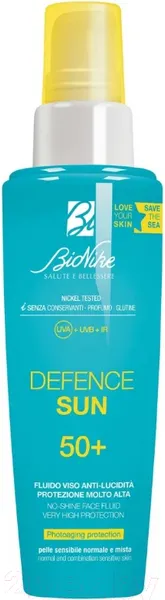 Изображение товара Спрей солнцезащитный BioNike Defence Sun 50+ No-Shine Face Fluid (50мл)