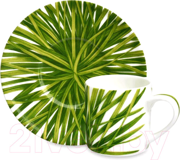 Изображение товара Чашка с блюдцем Taitu Life In Green 12-13-91