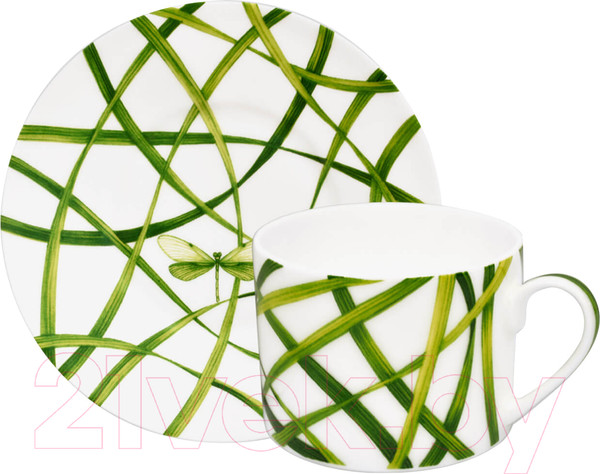Изображение товара Чашка с блюдцем Taitu Life In Green 12-13-2