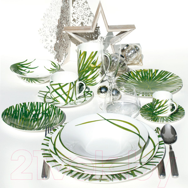 Изображение товара Чашка с блюдцем Taitu Life In Green 12-13-2