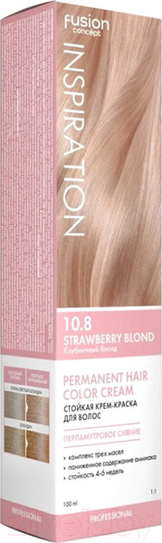 Изображение товара Крем-краска для волос Concept Fusion 10.8 (100мл, клубничный блонд)