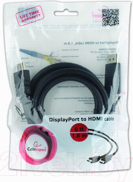 Изображение товара Кабель Cablexpert CC-DP-HDMI-6