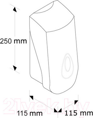 Изображение товара Дозатор Merida Top DF3TS (серая капля)