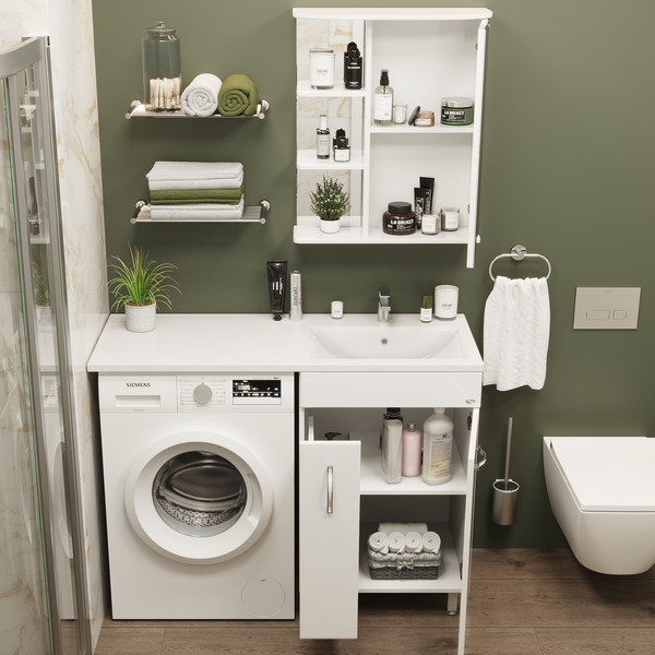 Изображение товара Шкаф с зеркалом для ванной Onika Карина 55.01 R (205513)