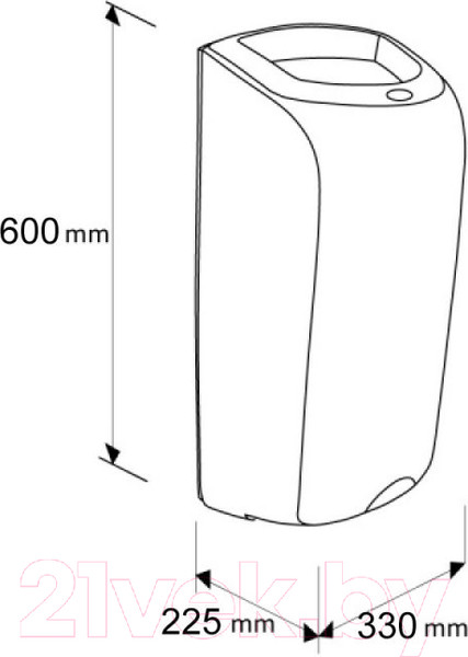 Изображение товара Мусорное ведро Merida KTS101 (серая капля)