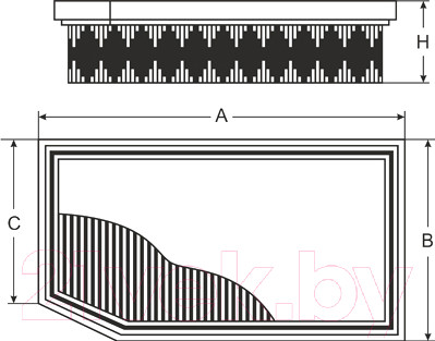 Изображение товара Воздушный фильтр SCT SB2291