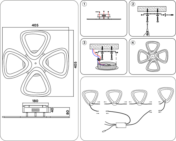 Изображение товара Люстра Ambrella Acrylica FA4482