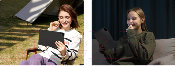 Изображение товара Планшет TCL Tab 11 WiFi 9466X 4GB/128GB с чехлом и пленкой (темно-серый)