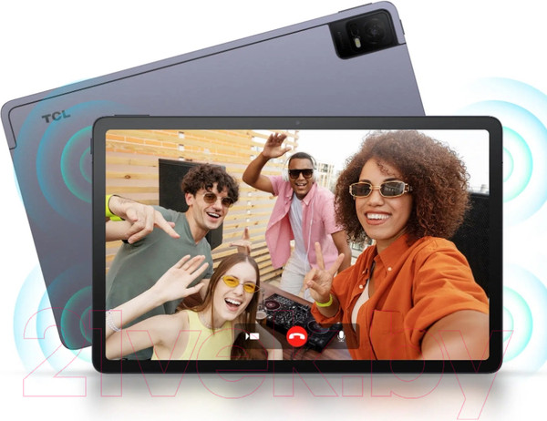 Изображение товара Планшет TCL Tab 11 WiFi 9466X 4GB/128GB с чехлом и пленкой (темно-серый)