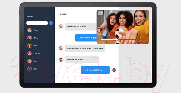 Изображение товара Планшет TCL Tab 11 WiFi 9466X 4GB/128GB с чехлом и пленкой (темно-серый)