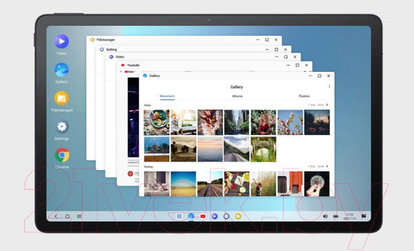 Изображение товара Планшет TCL Tab 11 WiFi 9466X 4GB/128GB с чехлом и пленкой (темно-серый)