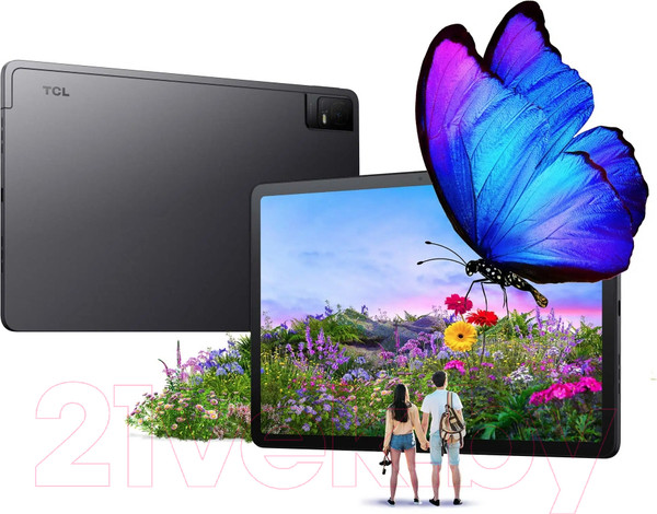Изображение товара Планшет TCL Tab 11 WiFi 9466X 4GB/128GB с чехлом и пленкой (темно-серый)