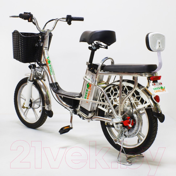 Изображение товара Электровелосипед Green Camel Транк-18 V2 (серебристый)
