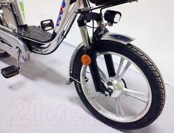 Изображение товара Электровелосипед Green Camel Транк-18 V2 (серебристый)