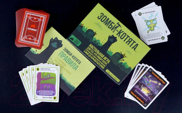 Изображение товара Настольная игра Мир Хобби Взрывные котята. Зомби-котята / 915608