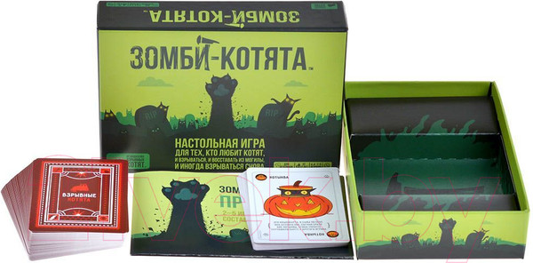 Изображение товара Настольная игра Мир Хобби Взрывные котята. Зомби-котята / 915608