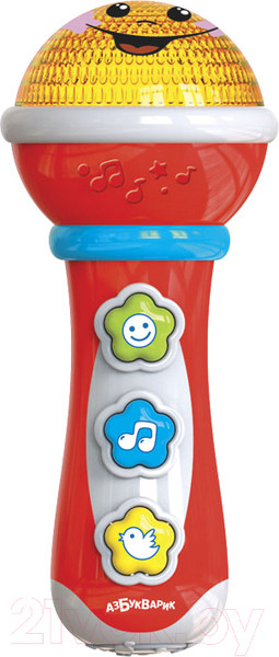 Изображение товара Музыкальная игрушка Азбукварик Микрофон Маленький музыкант / 2708A (красный)