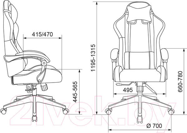 Изображение товара Кресло геймерское Бюрократ Zombie Predator (черный Neo Black)