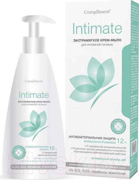 Изображение товара Крем для интимной гигиены Compliment Intimate Экстрамягкий (250мл)