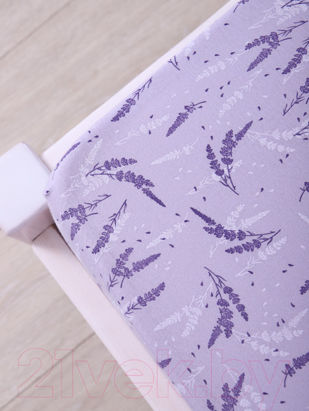 Изображение товара Простыня Luxsonia Трикотаж на резинке 80x200 / 2230 (лаванда сиреневый)