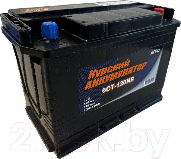 Изображение товара Автомобильный аккумулятор Курский Аккумулятор 6СТ-120NR R+ 1000A (120 А/ч)