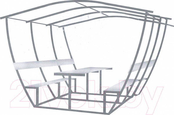 Изображение товара Каркас беседки Садовод Шале (3м)
