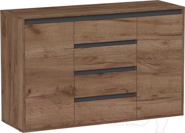 Изображение товара Тумба Интермебель Рио-5 Р-005 (дуб крафт табачный/графит серый)