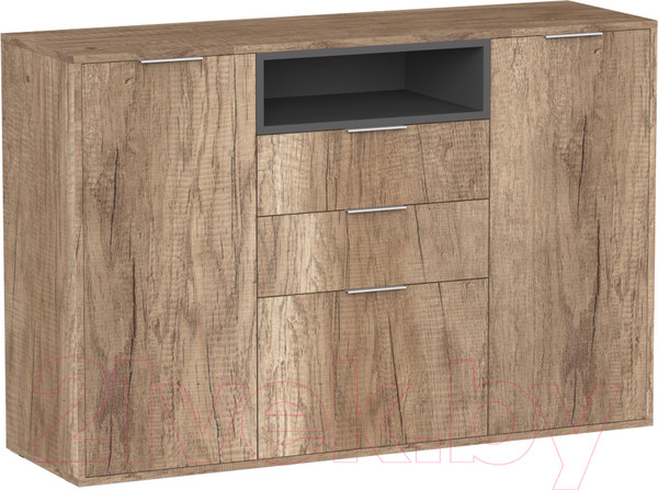 Изображение товара Тумба Интермебель Рио-6 Р-006 (дуб каньон/графит серый)