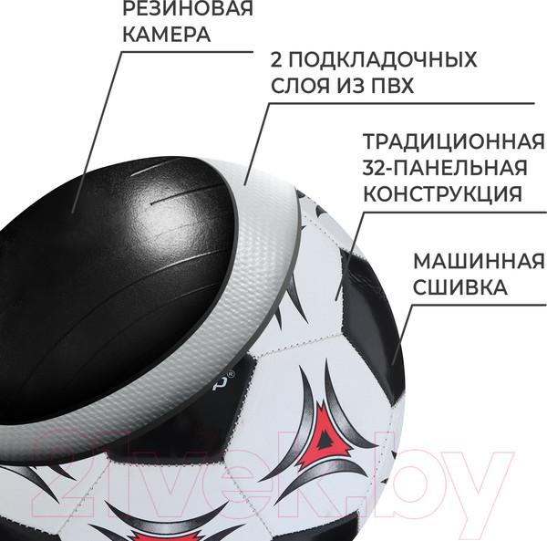Изображение товара Футбольный мяч Onlytop 1025756 (размер 5)