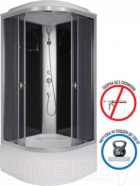 Изображение товара Душевая кабина Niagara Eco E80/40/TN 80x80x215