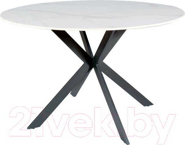 Изображение товара Обеденный стол Signal Talia FI120 (белый/черный)
