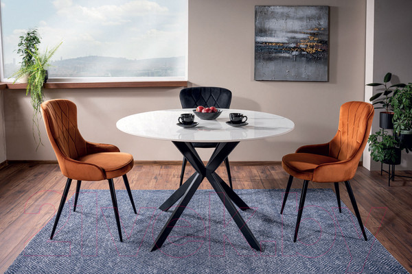 Изображение товара Обеденный стол Signal Talia FI120 (белый/черный)