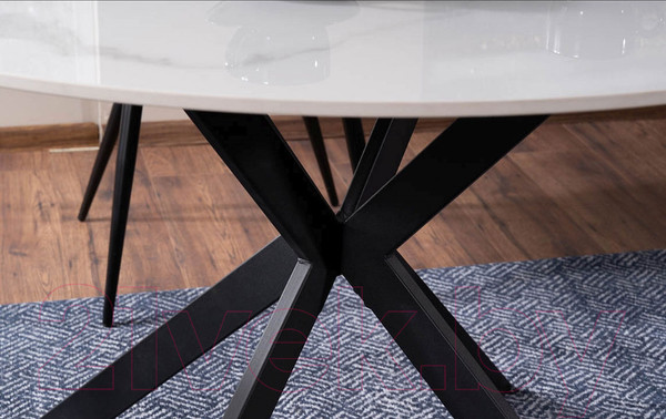 Изображение товара Обеденный стол Signal Talia FI120 (белый/черный)