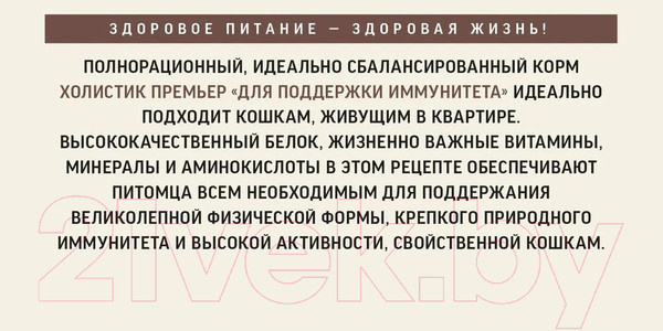 Изображение товара Сухой корм для кошек Деревенские лакомства Для поддержки иммунитета с говядиной (0.4кг)