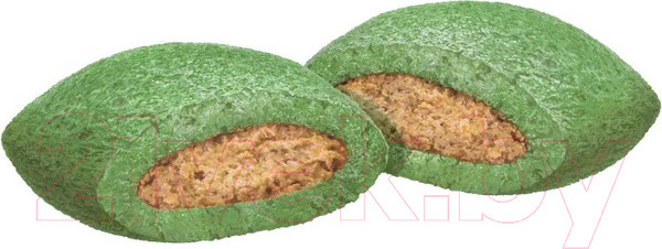 Изображение товара Лакомство для кошек Деревенские лакомства Чистим зубы Подушечки с кремом из говядины (30г)